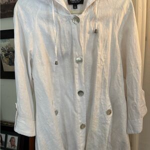 White linen jacket